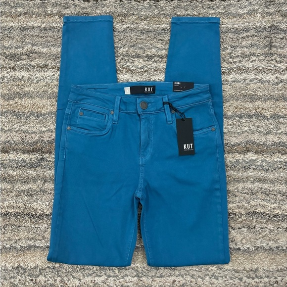 KUT From The Kloth Blue Diana Skinny Jeans Sz 0 NWT | KUT Diana Skinny Jeans - - Picture 3 of 13